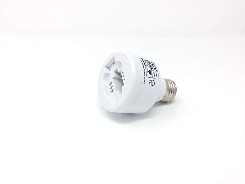 Adapter für PL Lampen G23 G24 Dulux S D D/E auf E27 Gewinde (15-18W) von ORION LIGHTSTYLE