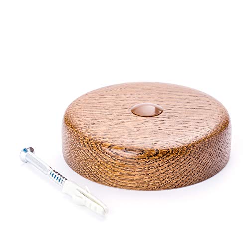 Deckenverteilerdose aus Holz Decken Kabel Lampen Baldachin Abzweigdose Verteiler Eiche gebeizt Deckenverteilerdose aus Holz Decken Kabel Lampen Baldachin Abzweigdose Verteiler Eiche gebeizt von ORION LIGHTSTYLE