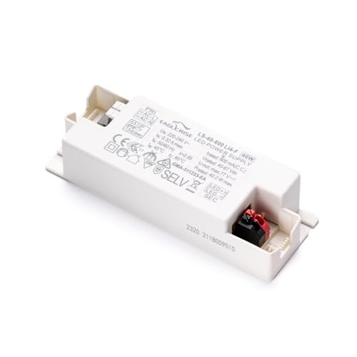 EAGLERISE LED Power Supply Driver LS-40-600 L14-F Elektronischer Transformator 40-67Vdc 600mA CC 40,2W weiß von ORION LIGHTSTYLE