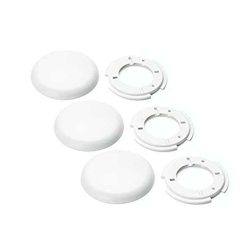 ORION LIGHTSTYLE Extra Flache Abdeckung 3 Stück Verteilerdose PVC weiß Baldachin Deckendose Abschluss, rund, 100mm von ORION LIGHTSTYLE