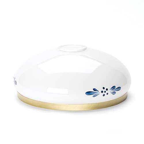 Glas Ersatzglas Lampenschirm Weiß mit Blumen Muster Fassung E27 Lochmaß 42mm Glas Ersatzglas Lampenschirm Weiß mit Blumen Muster Fassung E27 Lochmaß 42mm von ORION LIGHTSTYLE