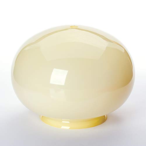 Glas Lampenschirm Ersatzglas Ø 180 mm Leuchtenglas Griffrand: 95mm (Beige/Champ) von ORION LIGHTSTYLE