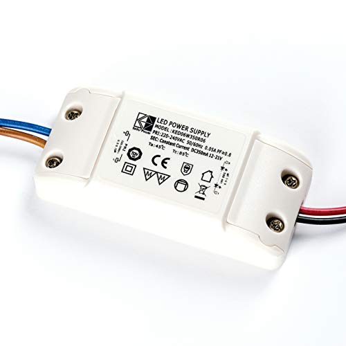 KEGU LED Driver KED06W350R06 6W 350mA 6-14V Treiber Trafo Transformator Weiß von ORION LIGHTSTYLE