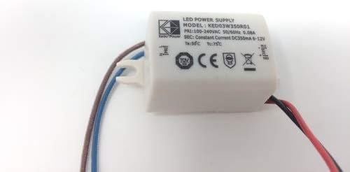 LED Power Supply Driver KED03W350R01 Transformator Constant Current Treiber 6-12V 3 Watt 350mA für LED Lampen LED Power Supply Driver KED03W350R01 Transformator Constant Current Treiber 6-12V 3 Watt 350mA für LED Lampen von ORION LIGHTSTYLE