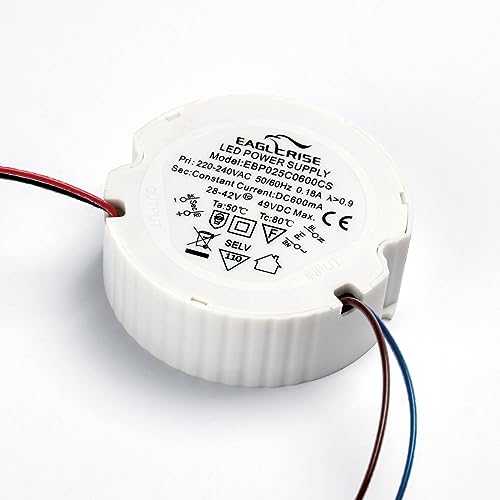 LED Treiber, Driver EAGLERISE EBP025C0600CS, 240V, 600mA, 25W, nicht dimmbar, rund, weiß LED Treiber, Driver EAGLERISE EBP025C0600CS, 240V, 600mA, 25W, nicht dimmbar, rund, weiß von ORION LIGHTSTYLE