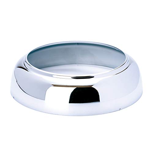 Messing Baldachin flämisch Chrom/Silber Ø 140mm x 16mm Rosette Deckenbaldachine, Lampenbaldachin, Leuchtenbaldachin und Metallbaldachin (Aufsatz - Chrom/Silber) von ORION LIGHTSTYLE