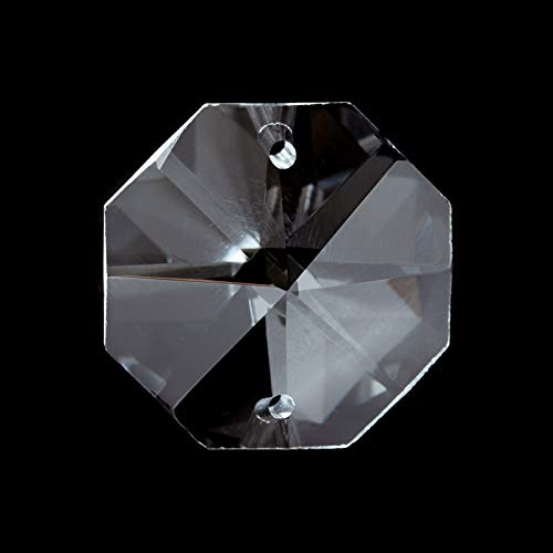 ORION LIGHTSTYLE 10x Kristallkoppen 2 Loch Koppen Bleikristall 10 Stück Kristallbehang Kristalle Kronleuchter Luster Behang (24mm) von ORION LIGHTSTYLE