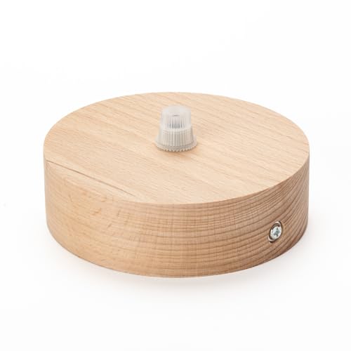 ORION LIGHTSTYLE Baldachin Abdeckung (Ø 100 mm), Höhe 30 mm, Deckenbaldachin für Hängeleuchte, Holz natur von ORION LIGHTSTYLE
