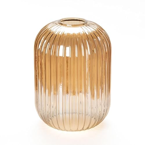 ORION LIGHTSTYLE Buntes Lampenglas Ersatzglas für Tischlampe Tischleuchte Deckenleuchte Ø14cm H20cm Amber Orange von ORION LIGHTSTYLE