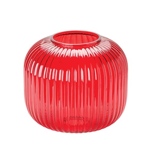 ORION LIGHTSTYLE Buntes Lampenglas Ersatzglas für Tischlampe Tischleuchte Deckenleuchte Ø20cm H18cm Rot von ORION LIGHTSTYLE