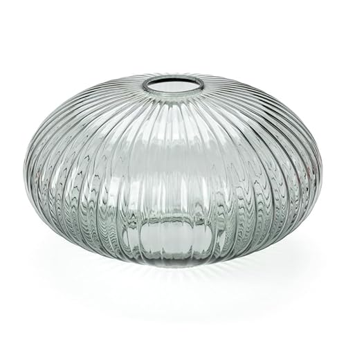 ORION LIGHTSTYLE Buntes Lampenglas Ersatzglas für Tischlampe Tischleuchte Deckenleuchte Ø25cm H15cm Rauch Grau von ORION LIGHTSTYLE