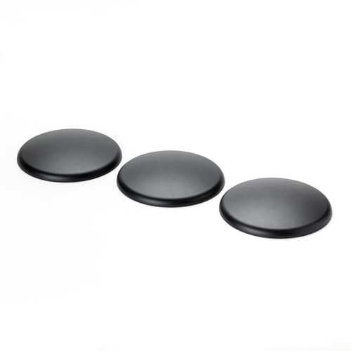 ORION LIGHTSTYLE Extra Flache Abdeckung 3 Stück Verteilerdose PVC schwarz Baldachin Deckendose Abschluss, rund, 135mm von ORION LIGHTSTYLE