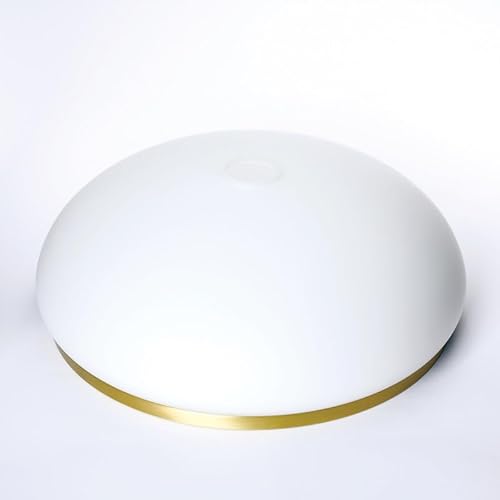 ORION LIGHTSTYLE Glas Ersatzglas mit Ring in Messing, Ø 350mm Öffnung für E27 (42mm) Fassung Leuchtenglas 35x14cm opal weiß weiss matt von ORION LIGHTSTYLE