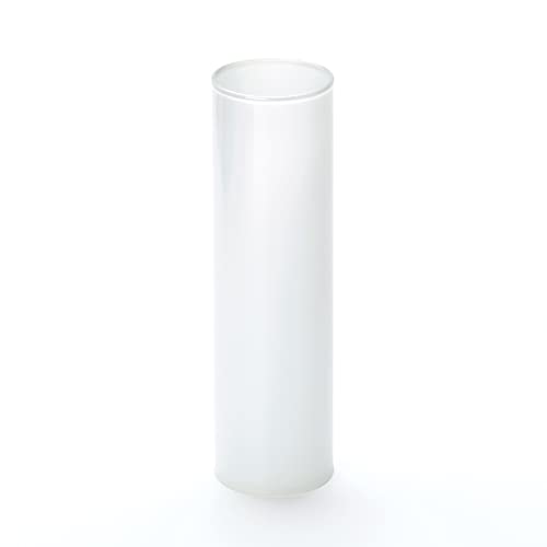 ORION LIGHTSTYLE Kerzenhülse Glas 1 Stück L 100mm ø28mm Weiß für Kerzenfassung E14 Kronleuchter Lüster Kerzenhülle Fassungshülse Fassung von ORION LIGHTSTYLE
