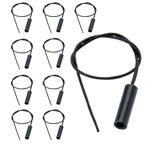 ORION LIGHTSTYLE Zugschalterschnur 10 Stück Schnur für Zugschalter 25cm Zugkordel Lampen Tischlampen Lampenschnur Schwarz von ORION LIGHTSTYLE