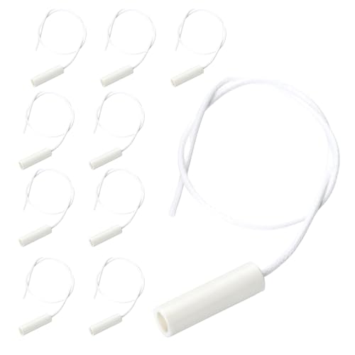 ORION LIGHTSTYLE Zugschalterschnur 10 Stück Schnur für Zugschalter 25cm Zugkordel Lampen Tischlampen Lampenschnur Weiß von ORION LIGHTSTYLE
