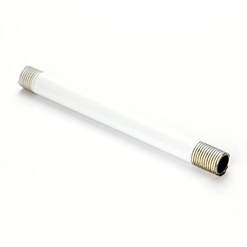 Pendelrohr aus Messing, weiß/weiss lackiert 10-120cm 2x M10x1 Rohr Leuchtenrohr Verlängerung (30cm) von ORION LIGHTSTYLE