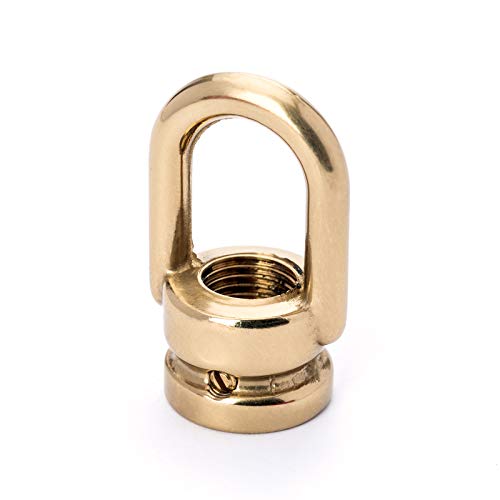 Ringnippel aus Messing Gewinde M10x1 Leuchten Aufhänger messing glänzend Zahn Lampe Leuchten von ORION LIGHTSTYLE