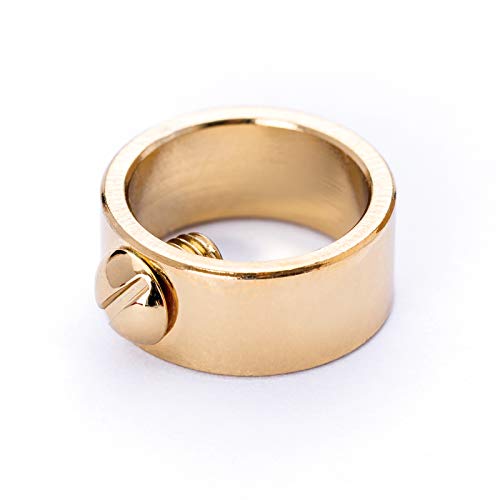 Stellring Messing vergoldet gold für Rohr Ø 10 mm seitlich Feststellstellschraube/veredelt Stellschraube Schraube Ring von ORION LIGHTSTYLE