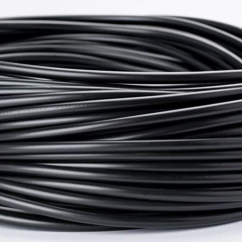 Zuleitung H03VV-F 3 x 0,75mm PVC isolierte Rundleitung Leuchtenkabel Lampenkabel Kabel Anschlusskabel (10m, schwarz) von ORION LIGHTSTYLE