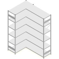 Orion Regalsysteme HKE25513AXL Fachboden-Eckregal 125kg (B x H x T) 1360 x 2500 x 535mm Stahl kunsts von ORION REGALSYSTEME