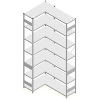 Orion Regalsysteme HKE30410AXL Fachboden-Eckregal 125kg (B x H x T) 1060 x 3000 x 435mm Stahl kunsts von ORION REGALSYSTEME