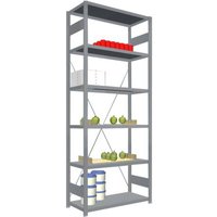 Orion Regalsysteme HVG25410XM Fachbodenregal-Grundmodul 200kg (B x H x T) 1060 x 2500 x 435mm Edelst von ORION REGALSYSTEME