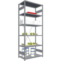 Orion Regalsysteme HVG25510XM Fachbodenregal-Grundmodul 200kg (B x H x T) 1060 x 2500 x 535mm Edelst von ORION REGALSYSTEME