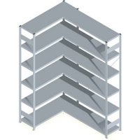 Orion Regalsysteme HZE25413AXL Fachboden-Eckregal (B x H x T) 1360 x 2500 x 435mm Stahl verzinkt Ver von ORION REGALSYSTEME