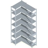 Orion Regalsysteme HZE30410AXL Fachboden-Eckregal (B x H x T) 1060 x 3000 x 435mm Stahl verzinkt Ver von ORION REGALSYSTEME