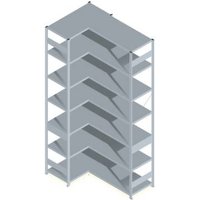 Orion Regalsysteme HZE30510AXL Fachboden-Eckregal (B x H x T) 1060 x 3000 x 535mm Stahl verzinkt Ver von ORION REGALSYSTEME