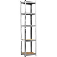 Modulares Regalsystem mit 5 verstellbaren Böden 180x40x40cm 175Kg O91 von ORION91