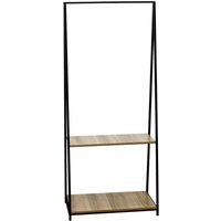 Orion91 - Osto 150x64x40cm Dreieckige Metall-Garderobe mit 2 Ablagen 7house von ORION91
