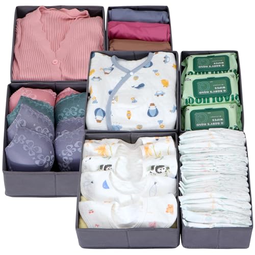 ORLISA 8er Set Schubladen Organizer kompatibel mit PAX Kleiderschrank 50x58 cm, Faltbar Stabil, Robuste Aufbewahrungsboxen für Kleidung, Grau ORLISA 8er Set Schubladen Organizer kompatibel mit PAX Kleiderschrank 50x58 cm, Faltbar Stabil, Robuste Aufbewahrungsboxen für Kleidung, Grau von ORLISA