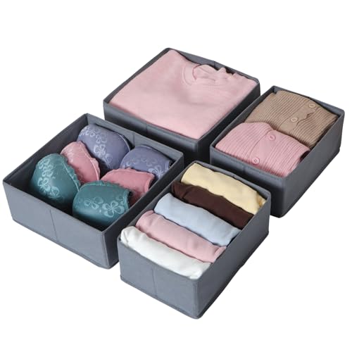 ORLISA 4er Set Schubladen Organizer kompatibel mit PAX Kleiderschrank 50x58 cm, Faltbar Stabil, Robuste Aufbewahrungsboxen für Kleidung, Grau ORLISA 4er Set Schubladen Organizer kompatibel mit PAX Kleiderschrank 50x58 cm, Faltbar Stabil, Robuste Aufbewahrungsboxen für Kleidung, Grau von ORLISA