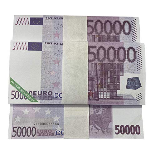 ORLOVA Paradise Bank Bill, Opferbanknoten, Ancestor Money Joss Paper Hell Banknoten for Beerdigungen, das Qingming Festival und das Hungry Ghost Festival – Euro von ORLOVA