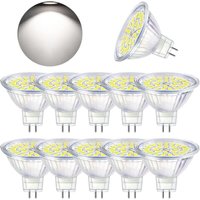 Lampadina LED GU5.3 Bianco freddo 6000 K, LED MR16 12 V 5 W equivalente a 50 W alogena, lampadine per faretti LED non dimmerabili, confezione da 10 Lampadina LED GU5.3 Bianco freddo 6000 K, LED MR16 12 V 5 W equivalente a 50 W alogena, lampadine per faretti LED non dimmerabili, confezione da 10 von ORMROMRA