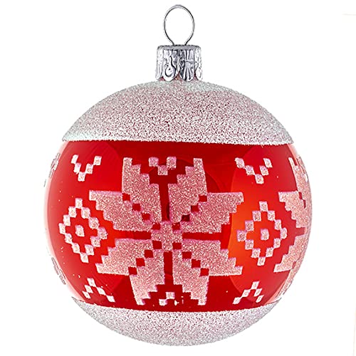 6er Set Dekokugeln Ø 8 cm aus mundgeblasenem Glas für Weihnachtsbaum 6er Set Dekokugeln Ø 8 cm aus mundgeblasenem Glas für Weihnachtsbaum von ORNEX