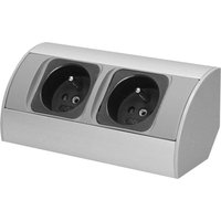 Möbelsteckdose 2x2p+z Silber - On-Ae-1303/g von ORNO