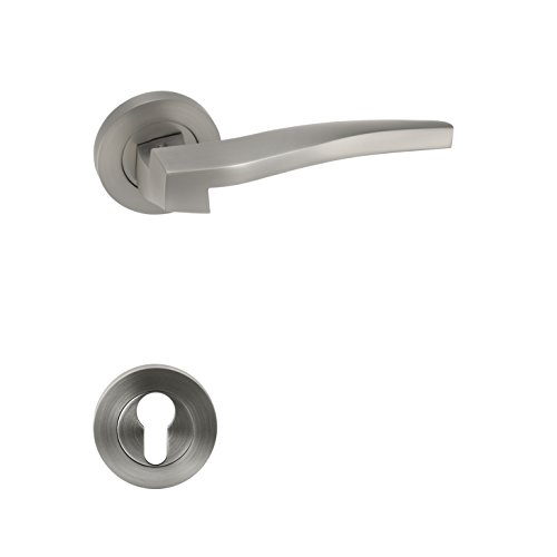 Oro & Oro Ergonomic Matte Nickel Rosas Zylinder Tür Handhaben von Oro & Oro