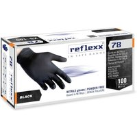 Reflexx R78 Nitrilhandschuhe ohne Puder, 100 % latexfrei, 4 g, Kat.3, 100 Stück, XL von OROBICA STORE