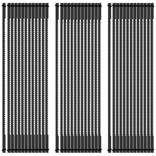 39 Stück Dekupiersägeblatt 127mm Laubsägeblätter mit Stift 15/18/20 Zähne Kohlenstoffstahl Dekupiersäge Sägeblätter Set zum Schneiden Holz Kunststoff Schaum Weiches Metall (127 mm) von OROMYO