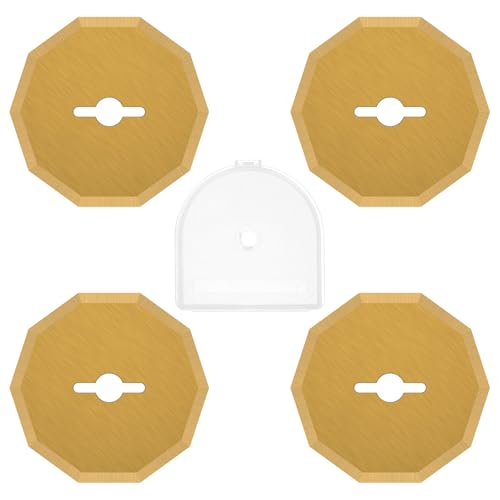 4 PCS Ersatz-Rotationsklingen 42mm Rotary Cutter Blade für RC2600K RC2601 RC2602 WX080L Rollschneider Ersatzklingen zum Schneiden von Papier, Leder, Canvas von OROMYO