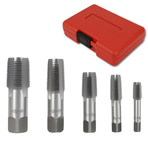 5pcs NPT Rohrgewindebohrer Set Kohlenstoffstahl NPT Rohrgewindebohrer Set Gewindebohrer Handschaden -Schneidwerkzeug Mehrgröße für Rohr 5pcs NPT Rohrgewindebohrer Set Kohlenstoffstahl NPT Rohrgewindebohrer Set Gewindebohrer Handschaden -Schneidwerkzeug Mehrgröße für Rohr von OROMYO