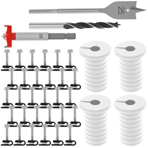 Kabelinstallations Kit, Wanddurchführung Kabel mit Spatenbohrer Außen Mauerdurchführung Kabel Wanddurchführung(weiß) von OROMYO
