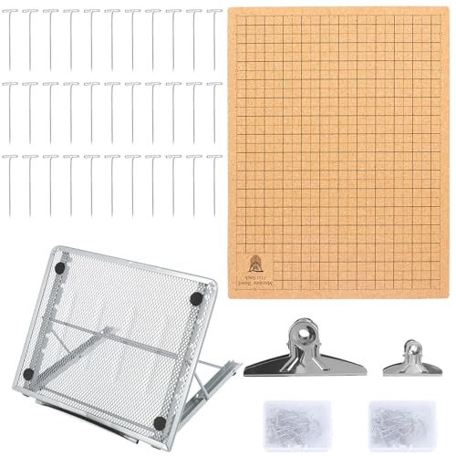 OROMYO Macrame Board Set 16 Zoll doppelseitig Grids Makrame -Projektplat von OROMYO