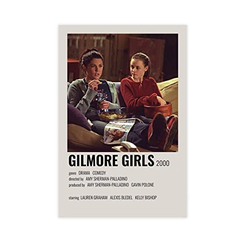 Gilmore Girls Minimalistisches TV-Show-Poster 811, Leinwand-Poster, Schlafzimmerdekoration, Sport-Landschaft, Büro, Raumdekoration, Geschenk, ohne Rahmen, 40 x 60 cm von ORROBI
