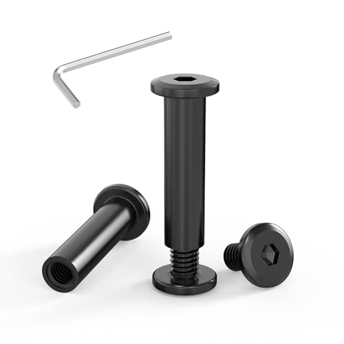 ORTAVA 10 Stück Verbindungsschrauben M5 x 30mm, Möbelschrauben, Hülsenmutter M5, Hülsenschrauben, Edelstahl A2 V2A, Schwarzes Oxid, Schrankverbinder mit Innensechskantschlüsseln ORTAVA 10 Stück Verbindungsschrauben M5 x 30mm, Möbelschrauben, Hülsenmutter M5, Hülsenschrauben, Edelstahl A2 V2A, Schwarzes Oxid, Schrankverbinder mit Innensechskantschlüsseln von ORTAVA