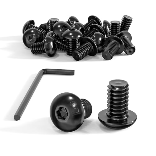 ORTAVA 20 Stück M5 x 8 Linsenkopfschrauben, Rundkopfschrauben ISO 7380, Flachkopfschrauben, Innensechskant Kohlenstoffstahl Vollgewinde mit Innensechskantschlüsseln ORTAVA 20 Stück M5 x 8 Linsenkopfschrauben, Rundkopfschrauben ISO 7380, Flachkopfschrauben, Innensechskant Kohlenstoffstahl Vollgewinde mit Innensechskantschlüsseln von ORTAVA