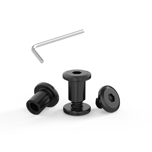 ORTAVA 20 Stück Verbindungsschrauben M4 x 12mm, Möbelschrauben, Hülsenmutter M4, Hülsenschrauben, Edelstahl A2 V2A, Schwarzes Oxid, Schrankverbinder mit Innensechskantschlüsseln ORTAVA 20 Stück Verbindungsschrauben M4 x 12mm, Möbelschrauben, Hülsenmutter M4, Hülsenschrauben, Edelstahl A2 V2A, Schwarzes Oxid, Schrankverbinder mit Innensechskantschlüsseln von ORTAVA